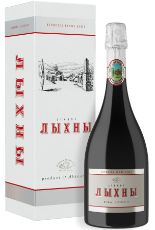Вино ЛЫХНЫ, игристое белое брют